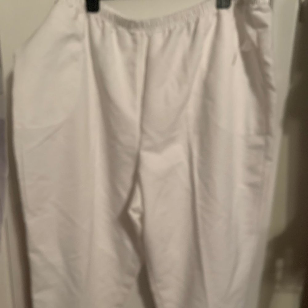 NWT BLAIR WHITE PANTS SZ 2XL